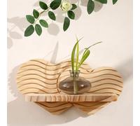 MYBSXKEOZ Estantes De Pared Modernos Boho Decoración De Pared De Madera Bohemia,estantería Flotante De Madera, Estantes De Pared