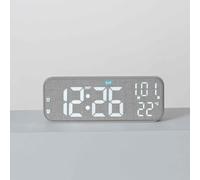 MYBSXKEOZ Large Big Numbers, 3-in-1 Digital Clocks For Living Room with Temperature, Date & Time Display,Small & Compact Alarm Clock For Bedroom, Office(B)