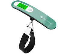 MYCARBON Escala de Equipaje Digital 110 lb / 50 kg Capacidad Peso Maletas Báscula LCD Portátil Báscula Maletas Viaje (Verde)
