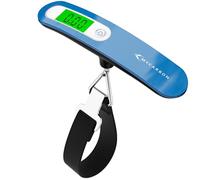 MYCARBON Escala de Equipaje Digital 110 lb / 50 kg Capacidad Peso Maletas Báscula LCD Portátil Báscula Maletas Viaje (Azul)