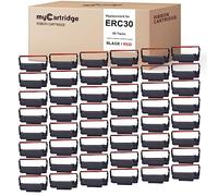 myCartridge Cartucho de cinta compatible de repuesto ERC30 ERC-30 ERC 30 34 38 B/R para uso en ERC38 NK506 (negro rojo, paquete de 48)