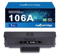 myCartridge Compatible con HP 106A W1106A Negro [con Chip] para HP Laser MFP 135a 135w Laser 107a 107w MFP 137fnw