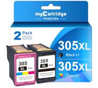 myCartridge PHOEVER 305 305XL Compatible para Tinta HP 305 XL Multipack para HP DeskJet 2710 2070e 2120 2721 4120 HP Envy 6020e 6010 6032 6034 6020e (2-Pack)