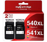 myCartridge PHOEVER 540 541 Multipack XL, 540 XL 541 XL Remanufacturado para Canon PG-540XL CL-541XL para Canon Pixma MG3650 TS5150 TS5151 MX535（2-Pack