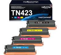 myCartridge SUPCOLOR TN423 MFC-l8690CDW Toner Compatible para Brother TN-423 TN423 Toner para Brother MFC-L8690CDW MFC-L8900CDW HL-L8260CDW HL-L8360CDW DCP-L8410CDW MFC-L8690CDW Toner 4 Pack