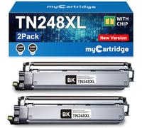 MYCARTRIDGE TN248XL Compatible para Brother TN248 TN248XL para Brother MFC-L3760CDW Toner DCP-L3560CDW Toner MFC-L3740CDW TN248 TN-248CMYK TN-248VAL 2-Pack