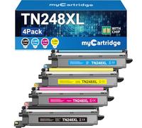 myCartridge TN248XL TN248 Toner TN-248CMYK TN-248VAL Compatible para Brother MFC-L3760CDW Toner para DCP-L3560CDW HL-L3240CDW HL-L3220CW para Brother TN248VAL TN248XL TN-248 4-Pack