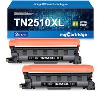 myCartridge TN2510XL TN2510 Toner Compatible con MFC-L2835DW HL-L2400DWE DCP-L2660DW DCP-L2665DW HL-L2445DW DCP-L2620DW DCP-L2627DW con TN2510 TN 2510XL Toner 2xnegro