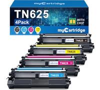 MYCARTRIDGE TN625 Compatible para Brother TN625 TN625XL para Brother HL-L8430CDW Toner MFC-L8730CDW Tóner para TN625 TN-625CMYK (4-Pack 3000/1800 Pages)