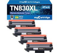 myCartridge TN830XL TN830 4PK para Brother Toner DCP-L2640DW Repuesto Compatible para Brother TN830 XL TN-830 TN-830XL TN-830XL Tóner para Brother Printer HL-L2460DW MFC-L2820DW HL-L2405W HL-L2480DW