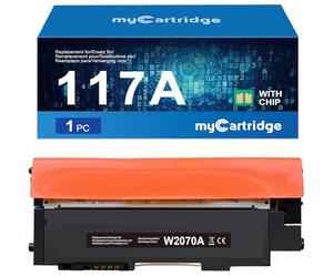 myCartridge W2070A 117A Tóner Compatible con HP 117A Negro Toner (con Chip) Compatible con HP Color Laser MFP 178NW 179FNW 150NW 150A (1 Negro)