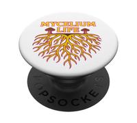 Mycelium Life - Productor de Hongos esporas, Amante de la micología PopSockets PopGrip Adhesivo
