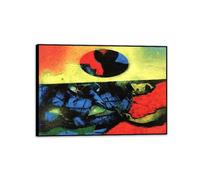 MYCGGDGH De repente II Max Ernst Poster Cuadros Decoracion de Pintores Famosos en Lienzo Arte de Pared Surrealismo Cuadros Salon Modernos Regalo 42x30cm(17x12in) marco negro