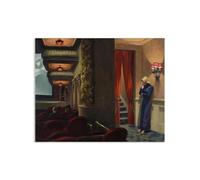 MYCGGDGH Edward Hopper Canvas Impresiones Póster de impresión de películas de Nueva York Resumen Pintura al óleo Reproducción Decoración romántica para sala de estar 105x80cm(41x31in) Sin marco