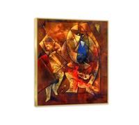 MYCGGDGH Max Ernst cuadros impresos en lienzo Domingo por la tarde en los Campos Elíseos Cuadros de Pintores Famosos Pintura Sobre Lienzo decoracion dormitorios salon Regalo50x40cm(20x16in) Con marco