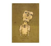 MYCGGDGH Paul Klee Laminas Cuadros Famosos Fantasma de un genio Cuadro Sobre Lienzo Surrealista Poster Para de Sala de Estar DecoracióN Del Hogar42x30cm(17x12in) Sin marco
