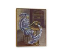 MYCGGDGH Remedios Varo cuadro con marco Abut, Poster Cuadros Famosos en Lienzo Cuadros Decoracion de Pintores Famosos DecoracióN de Pared Dormitorio40x30cm(16x12in) Marco de teca