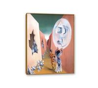 MYCGGDGH Remedios Varo cuadro con marco Gypsy and harlequin Poster Cuadros Famosos en Lienzo Cuadros Decoracion de Pintores Famosos DecoracióN de Pared Dormitorio50x40cm(20x16in) Marco de teca