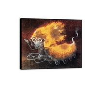 MYCGGDGH Remedios Varo cuadro con marco The the wheel Poster Cuadros Famosos en Lienzo Cuadros Decoracion de Pintores Famosos DecoracióN de Pared Dormitorio50x40cm(20x16in) Marco negrod