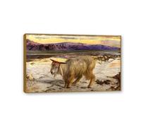 MYCGGDGH William Holman Hunt Cuadros ImpresióN Sobre Lienzo El chivo expiatorio Cuadro Pinturas Famosas ReproduccióN de Lienzo Cuadros Decoracion Salon Modernos65x40cm(26x16in) Marco de teca