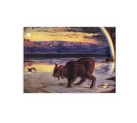 MYCGGDGH William Holman Hunt Cuadros ImpresióN Sobre Lienzo El chivo expiatorio Cuadro Pinturas Famosas ReproduccióN de Lienzo Cuadros Decoracion Salon Modernos70x50cm(28x20in) poster