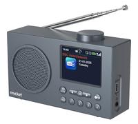 Mycket DAB Radio portátil, DAB Plus Digital Radio con la última tecnología de recepción de señal, Bluetooth 5.0, radio FM recargable por USB, reloj de alarma dual, temporizador de sueño, pantalla
