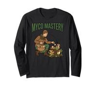Myco Mastery Caza Hongos Recolector Setas Foraging Wild Anuncio Manga Larga