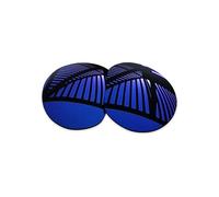 MYCOURAG Lentes de repuesto polarizadas con protección UV para Oakley Meta HSTN OW8002 de 51 mm, marco de lentes de sol polarizados con revestimiento de espejo azul medianoche