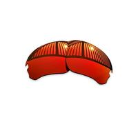 MYCOURAG Lentes de repuesto polarizadas para Oakley Si Speed Jacket OO9228, marco de gafas de sol, protección UV, varios colores, Polarizado con revestimiento de espejo rojo fuego, Talla única
