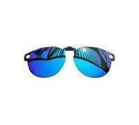 MYCOURAG Lentes polarizadas abatibles para Oakley Meta HSTN OW8002 de 51 mm, marco de gafas inteligentes con protección UV, lentes inteligentes con revestimiento de espejo azul hielo polarizado
