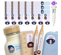 mycustomy 200 Pegatinas Personalizadas 0+ y Papel FSC, con Bolígrafo