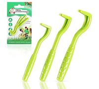 MYDAISY Juego de 3 Pinzas para Garrapatas Perros - Pinza Garrapatas - El único Set Antigarrapatas para Perros Que Necesitas - Quita Garrapatas (Verde)
