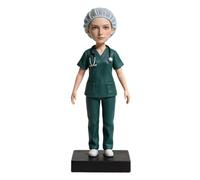 mydedor Figura 3D personalizada Bobblehead de foto femenina enfermera Bobbleheads, figura personalizada de trabajadora médica con estetoscopio, regalo de recuerdo de atención médica para enfermeras
