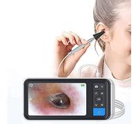 MYDLO Otoscopio Digital, Lente De 3,9 Mm, Pantalla De 4,5 Pulgadas, Otoscopio Digital con 6 Luces LED, Cámara De Cera para Oídos con Batería Recargable De 2500 MAh, para Adultos, Niños Y Mascotas