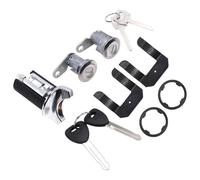 MYDMYGS Ajuste for Ford F150 F250 F350 Bronco 1980-1991 juego de cilindro de cerradura de encendido de coche cerradura de puerta de coche cilindro pestillo con llaves