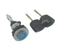 MYDMYGS Ajuste for Ford Fiesta Street Hatch 1999-2002 96FGA22050CG interruptor de encendido cerradura de puerta cilindro de cerradura trasera de maletero con 2 llaves(Trunk Lock)