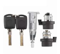 MYDMYGS Ajuste for Skoda 2009-2015 Superb juego completo de cilindro de cerradura de puerta de coche con 2 uds llave de encendido cilindro de cerradura de puerta izquierda