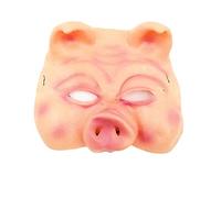 MYDVDHDV Halloween Cosplay Mask Funny Pig Head Half Face Cosplay Mascarade Performance Props Funny Mask Horror Headwear for Halloween Carnival Costume Party Props
