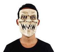 MYDVDHDV -Hworks Cosplay Costume Mask Halloween The Purge Theme Mask Cosplay Halloween Props Kiss Me Half Face Adulto