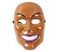 MYDVDHDV - Máscara de disfraz de cosplay de Halloween, máscara de terror The Purge Smiley Plastic Masks