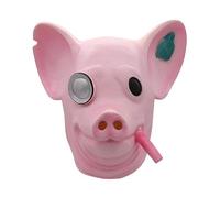 MYDVDHDV - Mask Watchdogs Legion Pink Pig Latex Mask Horror Headwear for Halloween Carnival Costume Party Props