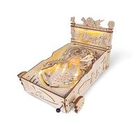 MYDZSWZX Rompecabezas de Madera de máquina de Pinball 3D, Divertido Juego de Mesa, Kits de construcción de Modelos mecánicos de Madera for Bricolaje, Regalos de cumpleaños de Navidad 329 Piezas.