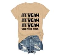 M'yeah Back to It Then - Camiseta Myeah Back to It Then, Caqui-1, XXL