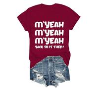 M'yeah Back to It Then - Camiseta Myeah Back to It Then, Claret-1, M