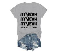 M'yeah Back to It Then - Camiseta Myeah Back to It Then, Gris-1, L