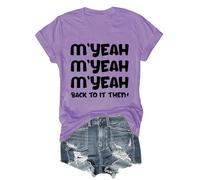 M'yeah Back to It Then - Camiseta Myeah Back to It Then, Morado-1, M