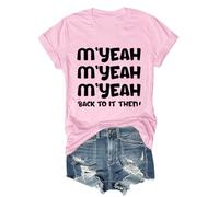 M'yeah Back to It Then - Camiseta Myeah Back to It Then, Rosa-1., L