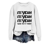 M'yeah Back To It Then Sudadera Myeah Back To It Then Camisa, Blanco-1, XL