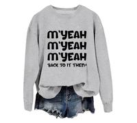 M'yeah Back To It Then Sudadera Myeah Back To It Then Camisa, Gris-1, S