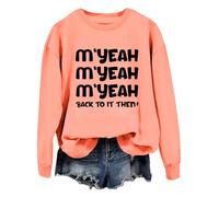 M'yeah Back To It Then Sudadera Myeah Back To It Then Camisa, Naranja-1, XXL